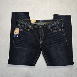 Silver Jeans Deep Blue Slim Fit Size 40/32